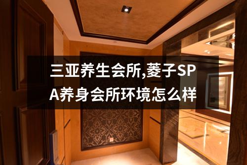 三亚养生会所,菱子SPA养身会所环境怎么样