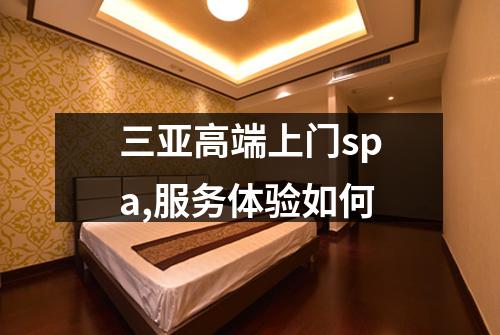 三亚高端上门spa,服务体验如何